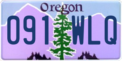OR license plate 091WLQ