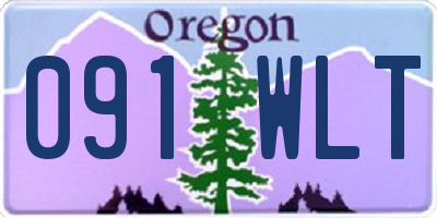 OR license plate 091WLT