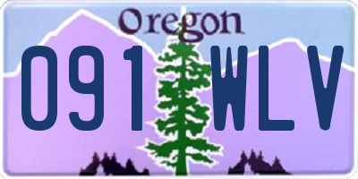 OR license plate 091WLV