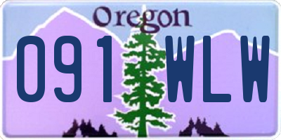 OR license plate 091WLW