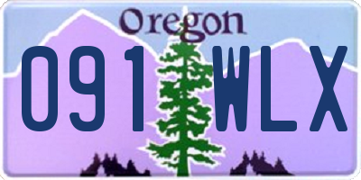 OR license plate 091WLX