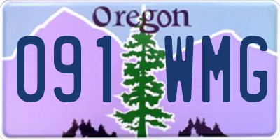 OR license plate 091WMG