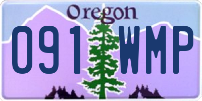 OR license plate 091WMP