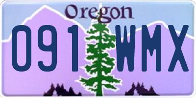 OR license plate 091WMX