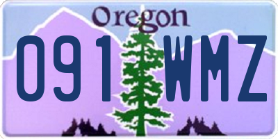 OR license plate 091WMZ