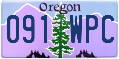 OR license plate 091WPC