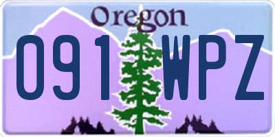 OR license plate 091WPZ