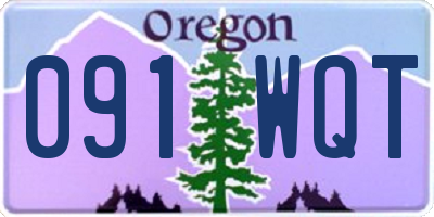 OR license plate 091WQT