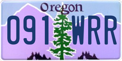 OR license plate 091WRR