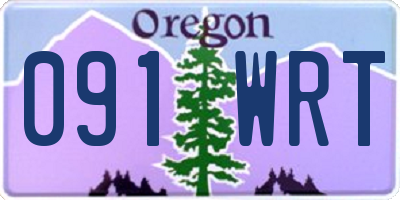 OR license plate 091WRT