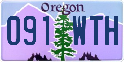 OR license plate 091WTH