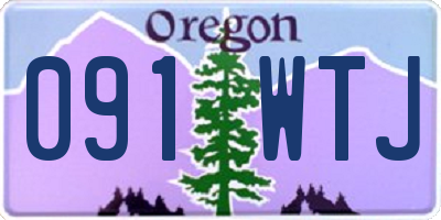 OR license plate 091WTJ