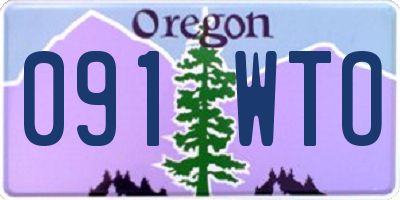 OR license plate 091WTO