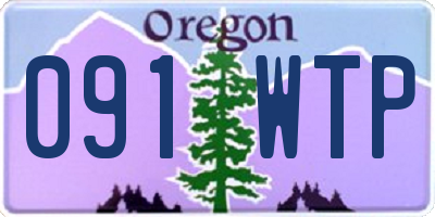 OR license plate 091WTP