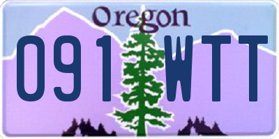 OR license plate 091WTT
