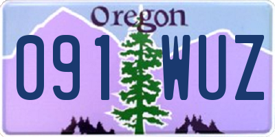 OR license plate 091WUZ
