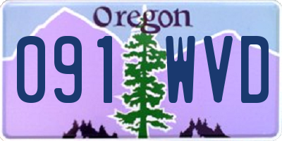 OR license plate 091WVD