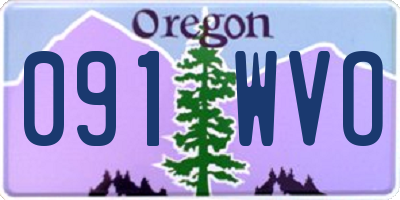 OR license plate 091WVO