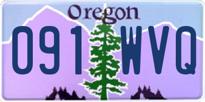 OR license plate 091WVQ
