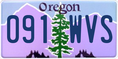 OR license plate 091WVS