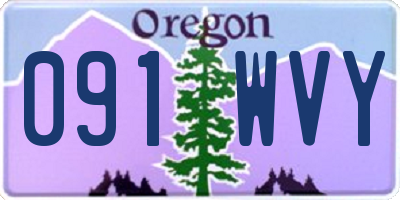 OR license plate 091WVY