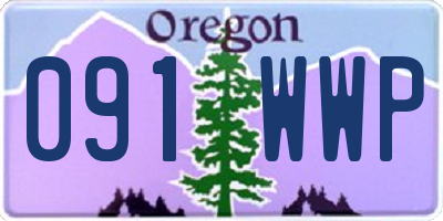 OR license plate 091WWP