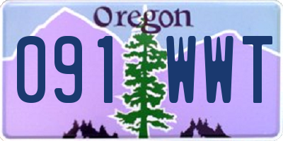 OR license plate 091WWT