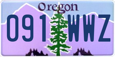 OR license plate 091WWZ