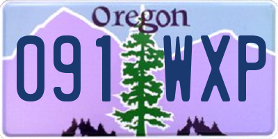 OR license plate 091WXP