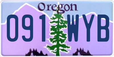 OR license plate 091WYB
