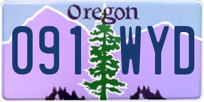 OR license plate 091WYD