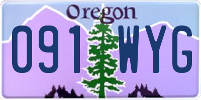 OR license plate 091WYG