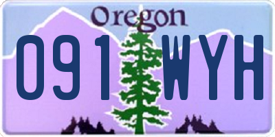 OR license plate 091WYH