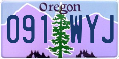 OR license plate 091WYJ