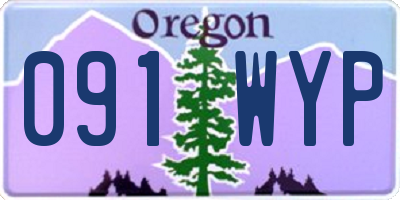 OR license plate 091WYP