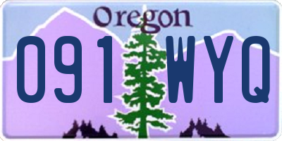 OR license plate 091WYQ