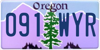 OR license plate 091WYR
