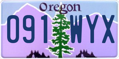 OR license plate 091WYX