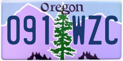 OR license plate 091WZC