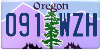OR license plate 091WZH