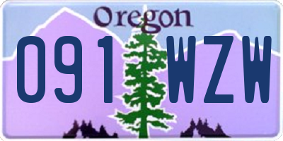 OR license plate 091WZW