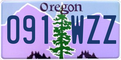 OR license plate 091WZZ