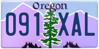 OR license plate 091XAL