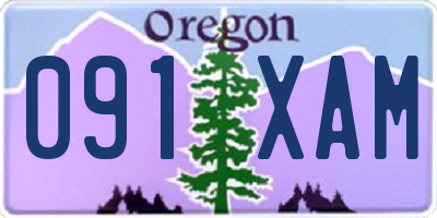OR license plate 091XAM
