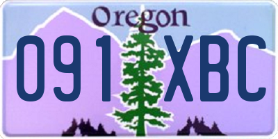 OR license plate 091XBC