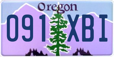 OR license plate 091XBI