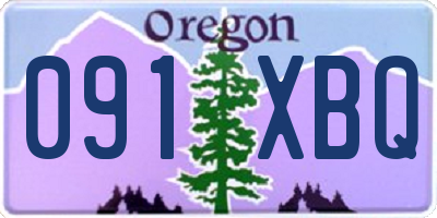 OR license plate 091XBQ