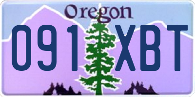 OR license plate 091XBT