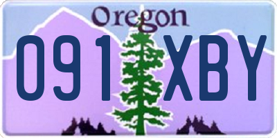 OR license plate 091XBY