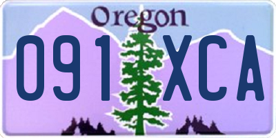 OR license plate 091XCA
